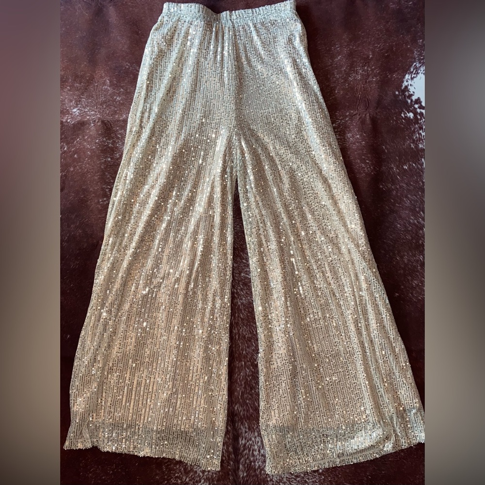 Women’s Sequin Flare Pants